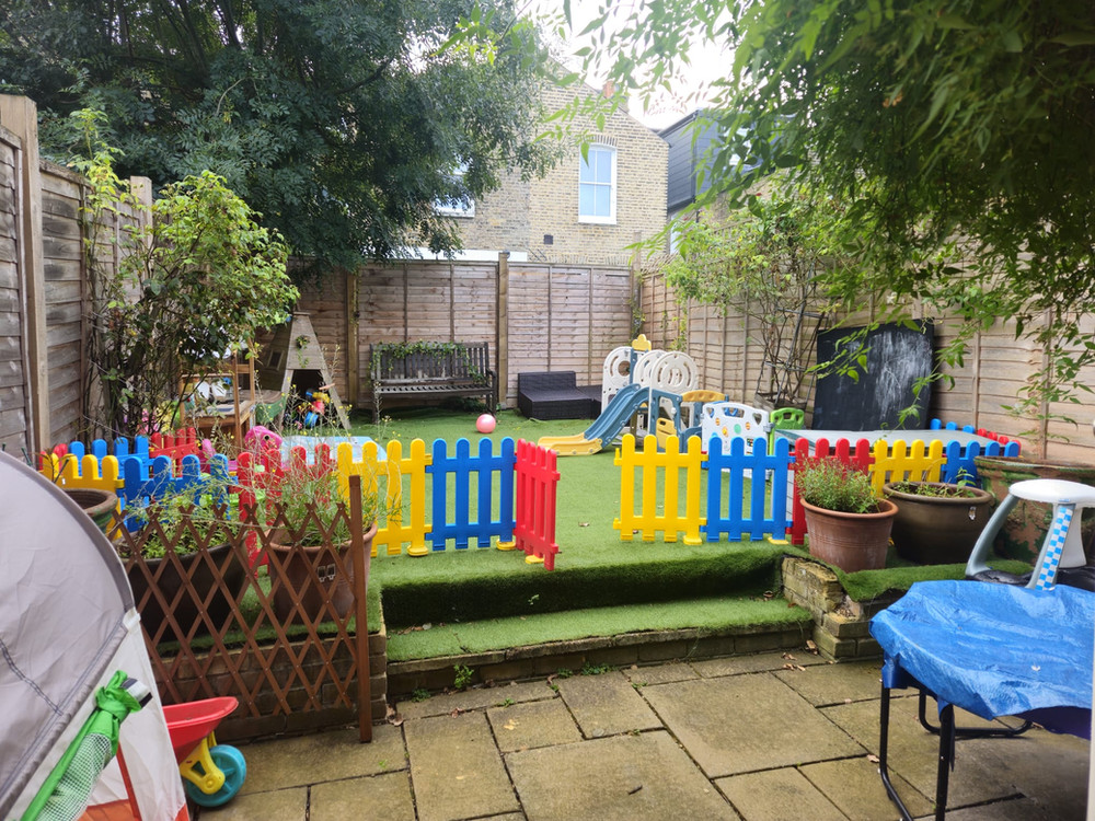 The garden play space at Cavendish Road